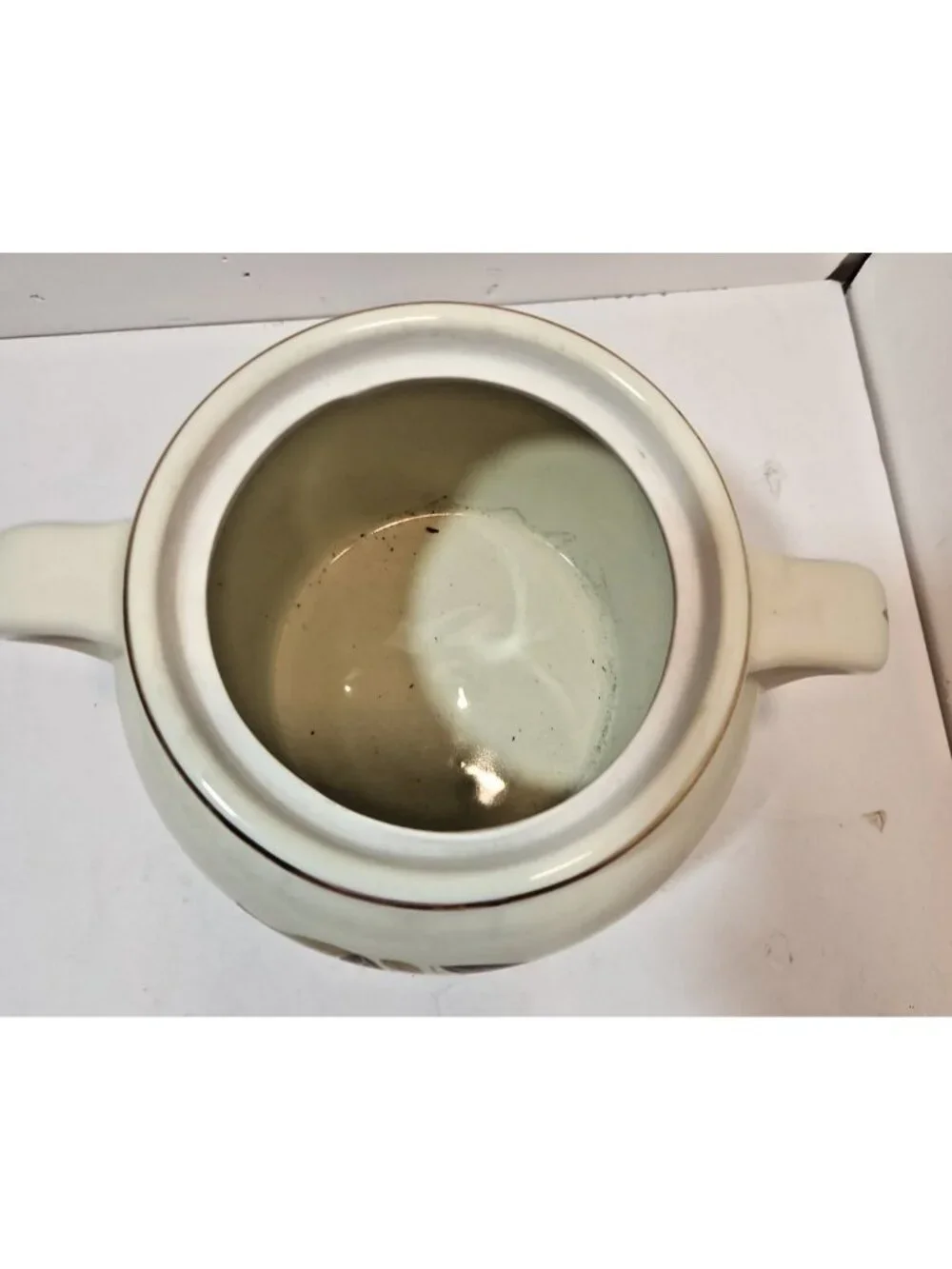 Vtg Hall Autumn Leaf 2 1/4 QT 2 Handled Bean Pot & Lid Mary Dunbar MCM Jewel